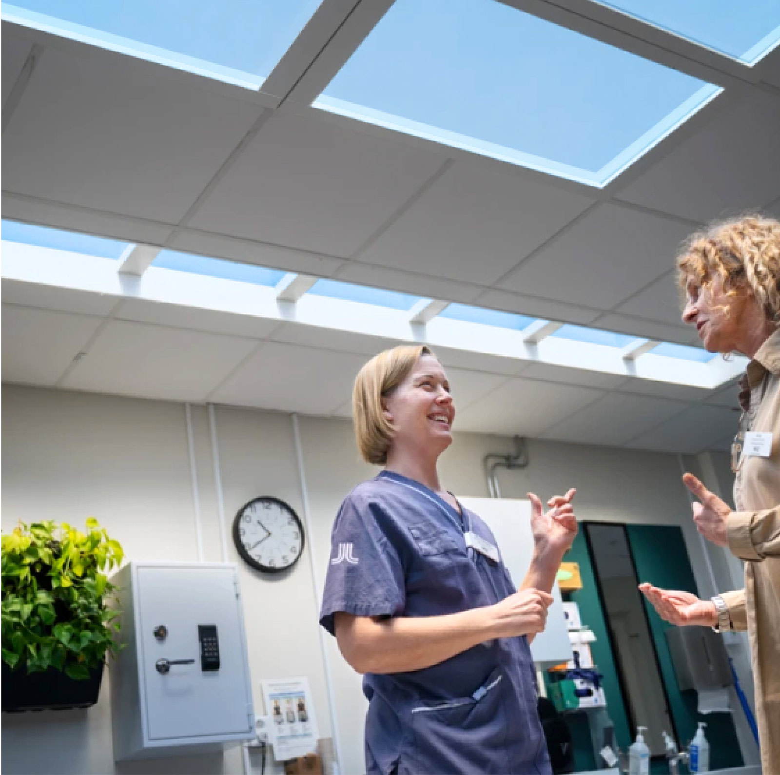 CoeLux artifical skylights for healthcare