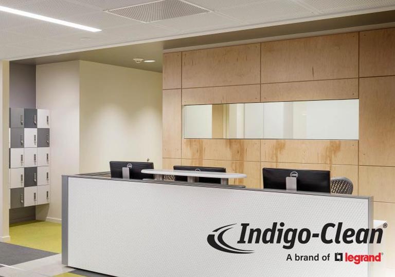 100% Safe Lighting Disinfection with Indigo-Clean from Finelite